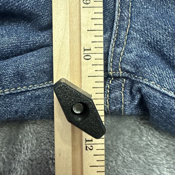 7 For All Mankind Jeans Men’s 33 Blue Button Fly Relaxed Fit Straight Pants - Picture 11 of 13